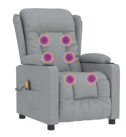 Fauteuil de massage Gris clair Tissu