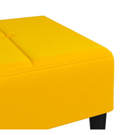 Repose-pied Jaune 78x56x32 cm Velours