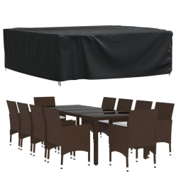 Housse de salon de jardin noir 260x260x90 cm imperméable 420D