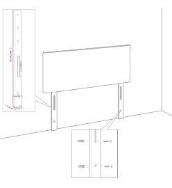 Têtes de lit 4 pcs Blanc 72x5x78/88 cm Similicuir