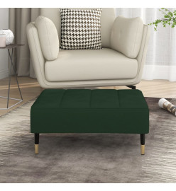 Repose-pied Vert foncé 78x56x32 cm Velours