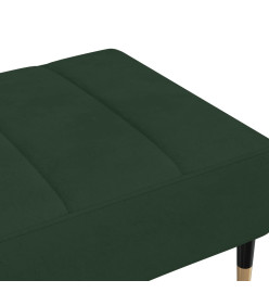 Repose-pied Vert foncé 78x56x32 cm Velours