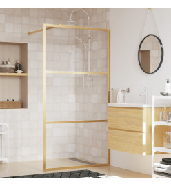 Paroi de douche avec verre ESG transparent doré 115x195 cm