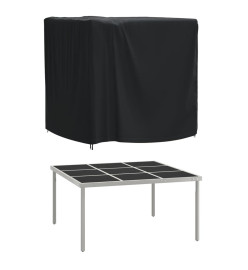 Housse de salon de jardin noir 116x100x120 cm imperméable 420D