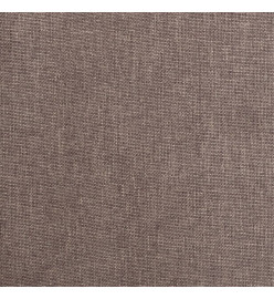 Repose-pied Taupe 78x56x32 cm Tissu