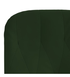 Chaise de relaxation Vert foncé Velours