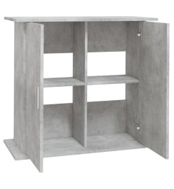 Support pour aquarium gris béton 81x36x73 cm bois d'ingénierie