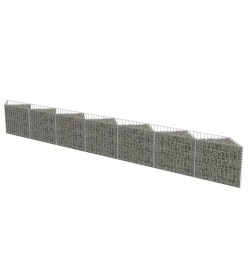 Mur de gabion Acier galvanisé 450 x 30 x 50 cm