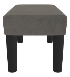 Banc Gris foncé 70x30x30 cm Velours