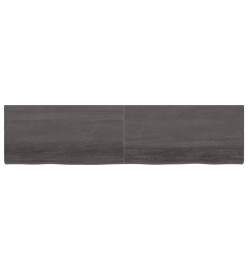 Dessus de bureau gris foncé 200x50x6 cm bois chêne traité