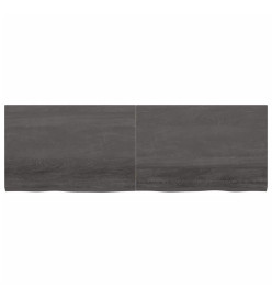 Dessus de bureau gris foncé 180x60x4 cm bois chêne traité