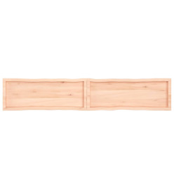 Dessus de table bois chêne massif non traité bordure assortie