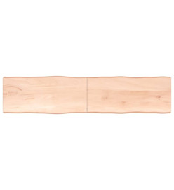 Dessus de table bois chêne massif non traité bordure assortie