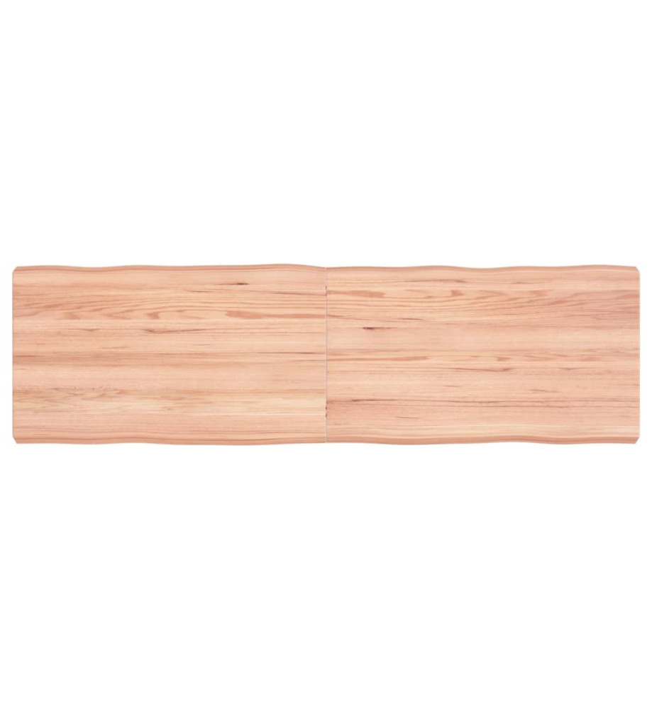 Dessus de table bois chêne massif traité bordure assortie