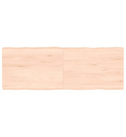 Dessus de table bois chêne massif non traité bordure assortie