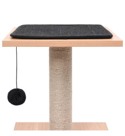 Arbre à chat avec tapis à gratter en sisal 62 cm