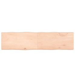 Dessus de table bois chêne massif non traité bordure assortie