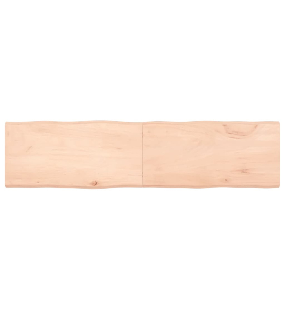 Dessus de table bois chêne massif non traité bordure assortie