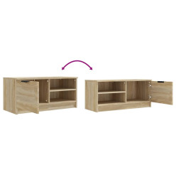 Meuble TV Chêne sonoma 80x35x36,5 cm Bois d'ingénierie