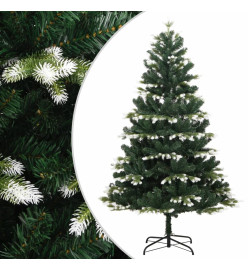 Sapin de Noël artificiel à charnières avec neige floquée 150 cm