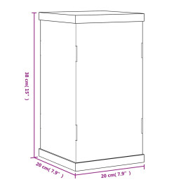 Boîte d'affichage transparente 20x20x38 cm acrylique