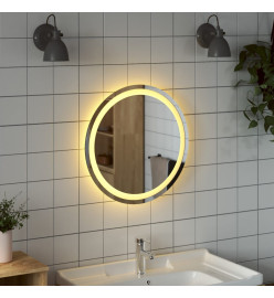 Miroir de salle de bain à LED 50 cm rond