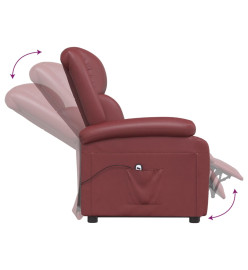 Fauteuil Rouge bordeaux Similicuir