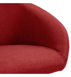 Chaise pivotante de salle à manger Rouge bordeaux Tissu