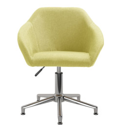 Chaise pivotante de bureau Vert Tissu