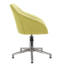 Chaise pivotante de bureau Vert Tissu