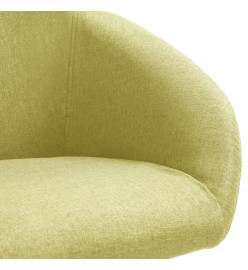 Chaise pivotante de bureau Vert Tissu