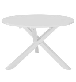 Table de salle à manger Blanc 120 x 75 cm MDF
