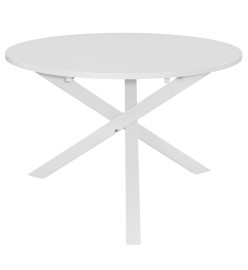 Table de salle à manger Blanc 120 x 75 cm MDF