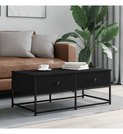 Table basse noir 100x51x40 cm bois d'ingénierie