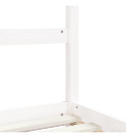 Cadre de lit pour enfants blanc 80x200 cm bois de pin massif