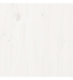 Cadre de lit pour enfants blanc 80x200 cm bois de pin massif