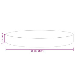 Dessus de table rond Ø30x3 cm bois de pin massif