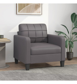 Fauteuil Gris 60 cm Similicuir