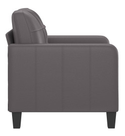 Fauteuil Gris 60 cm Similicuir