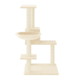 Arbre à chat avec griffoirs en sisal Crème 95 cm