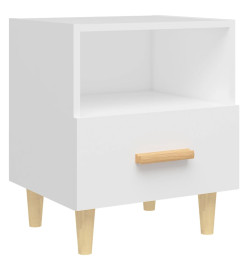 Table de chevet Blanc 40x35x47 cm