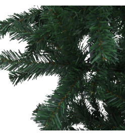 Arbre de Noël artificiel renversé pré-éclairé et boules 210 cm