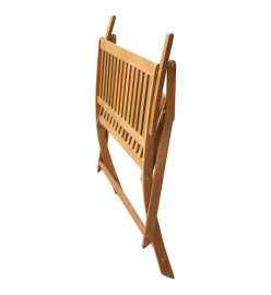 Banc de jardin avec coussin 120 cm Bois d'acacia massif