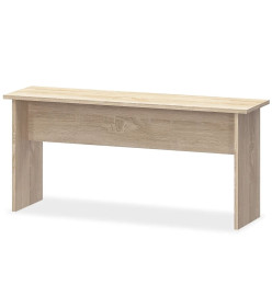 Table de salle à manger et bancs 3 pcs Aggloméré Chêne