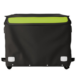 Remorque pour vélo noir et vert 45 kg fer