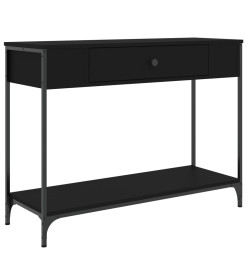 Table console noir 100x34,5x75 cm bois d'ingénierie
