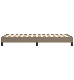 Sommier à ressorts de lit Taupe 90x200 cm Tissu