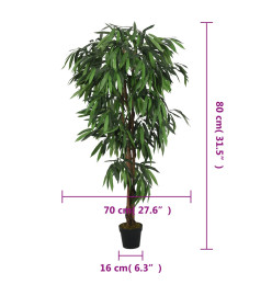 Manguier artificiel 300 feuilles 80 cm vert