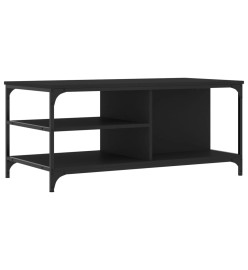 Table basse Noir 100x50x45 cm Bois d'ingénierie