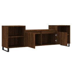 Meuble TV Chêne marron 160x35x55 cm Bois d'ingénierie